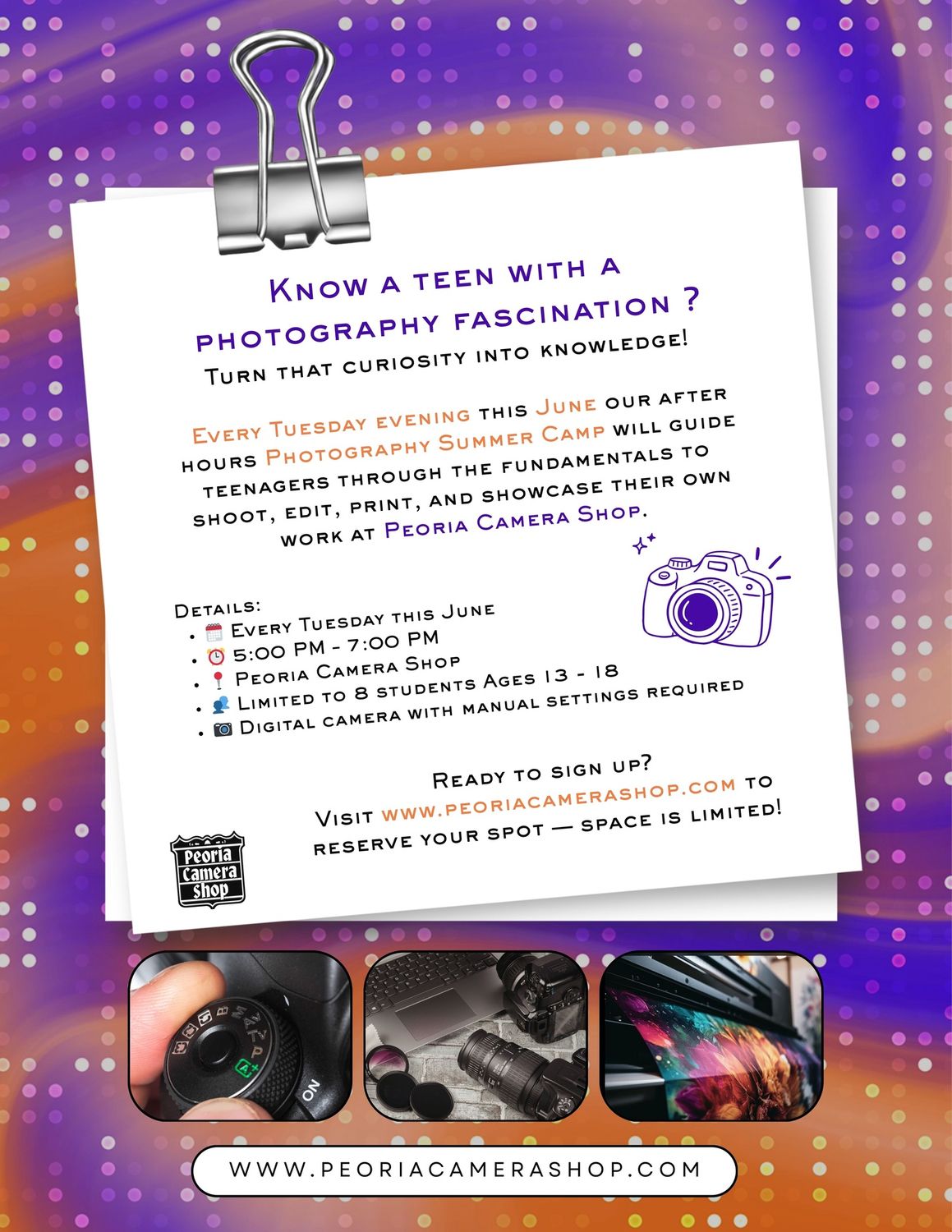 Teen Photography Class