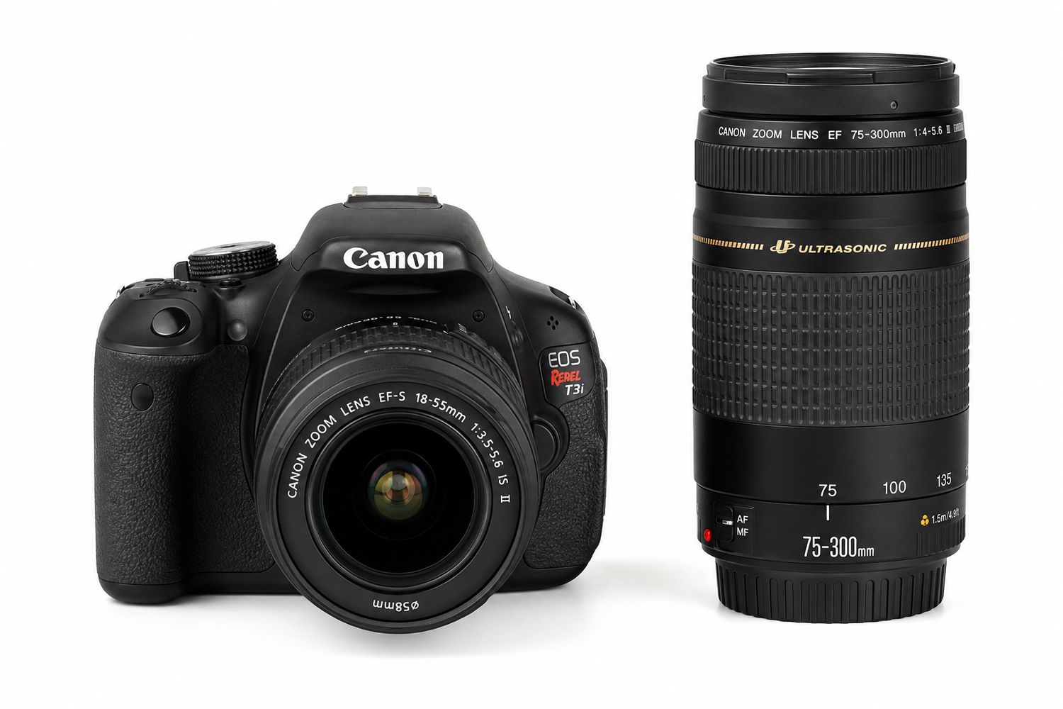 USED CANON DSLR T3I/ 75-300 4-5.6 LENS KIT