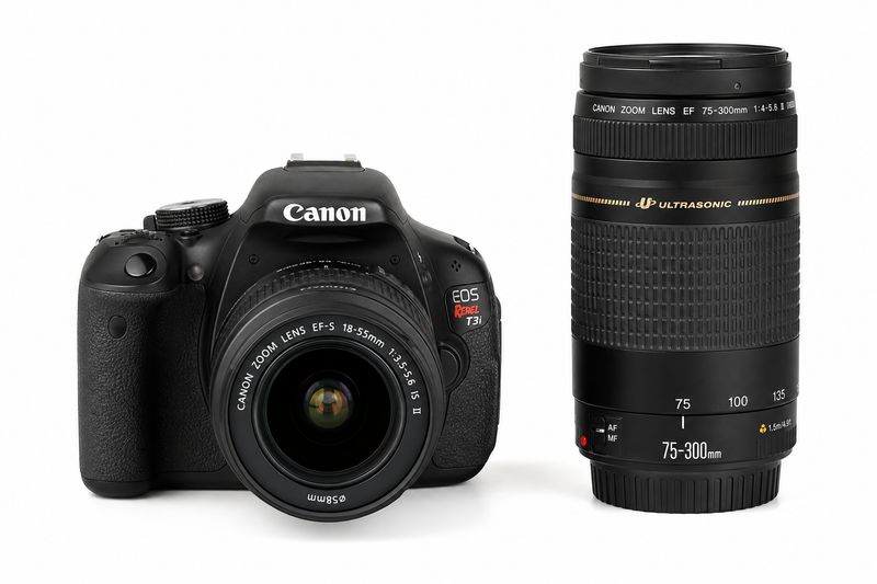 USED CANON DSLR T3I/ 75-300 4-5.6 LENS KIT
