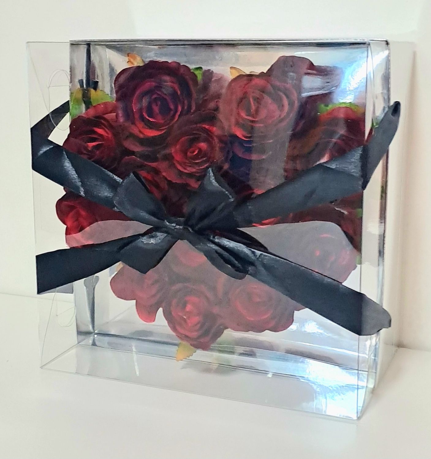 Midnight Bloom Faux Rose Box