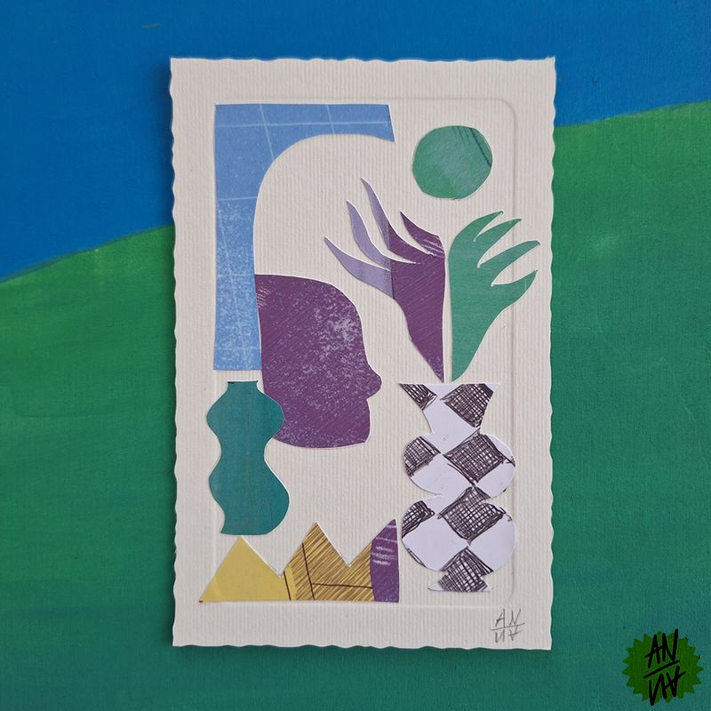 Originalbild "Bogen" aus der Serie Sommercollage