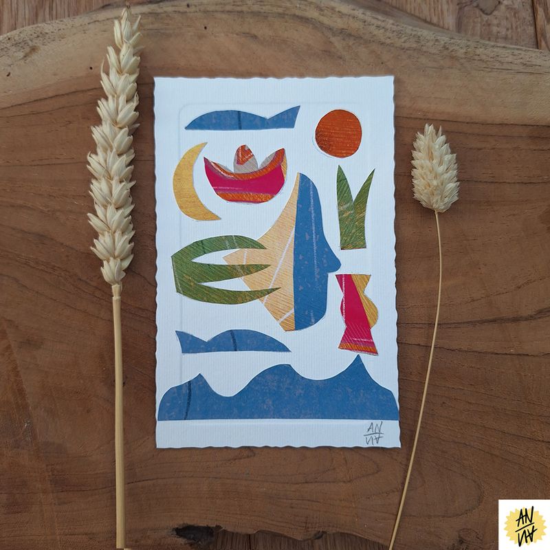 Originalbild "Wasser" aus der Serie Sommercollage