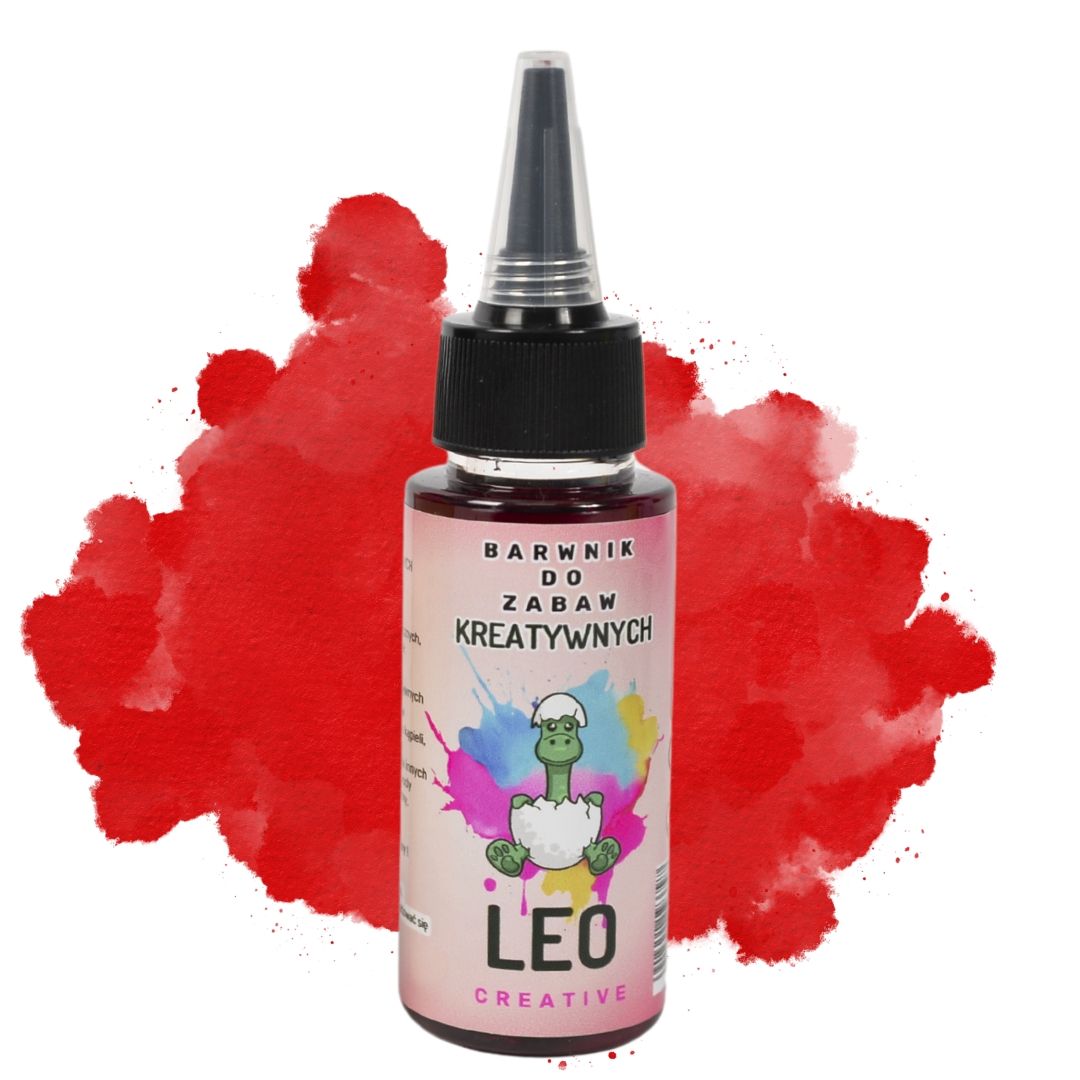 Czerwony Barwnik w Płynie Do Zabaw Kreatywnych– 50 ml ❤️