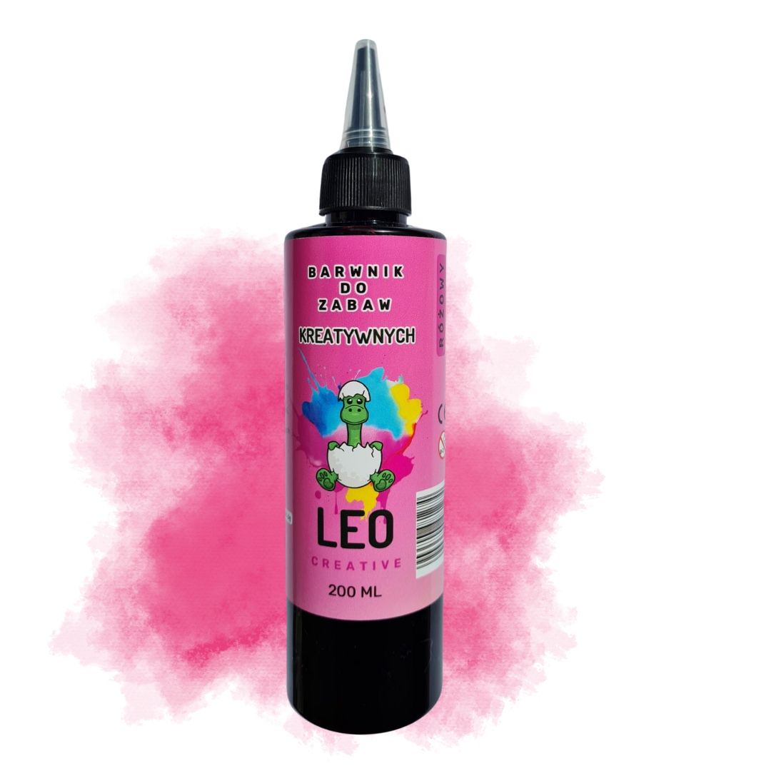 Różowy Barwnik w Płynie Do Zabaw Kreatywnych– 200 ml 🩷