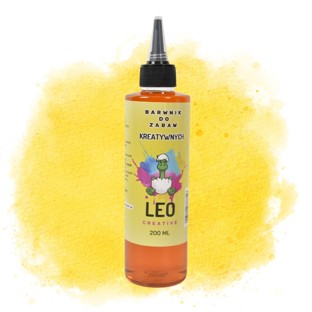 Żółty Barwnik w Płynie Do Zabaw Kreatywnych– 200 ml 💛