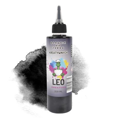 Czarny Barwnik w Płynie Do Zabaw Kreatywnych– 200 ml 🖤