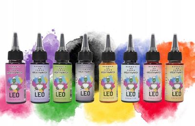 ZESTAW BARWNIKÓW w płynie do zabaw kreatywnych, slime, mydeł i innych kosmetyków, 8x50 ml