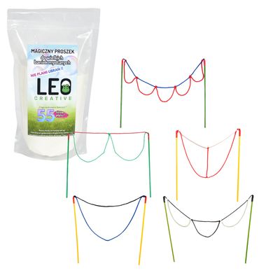 Zestaw do baniek 55L + 5 kijków | duże bańki dla dzieci