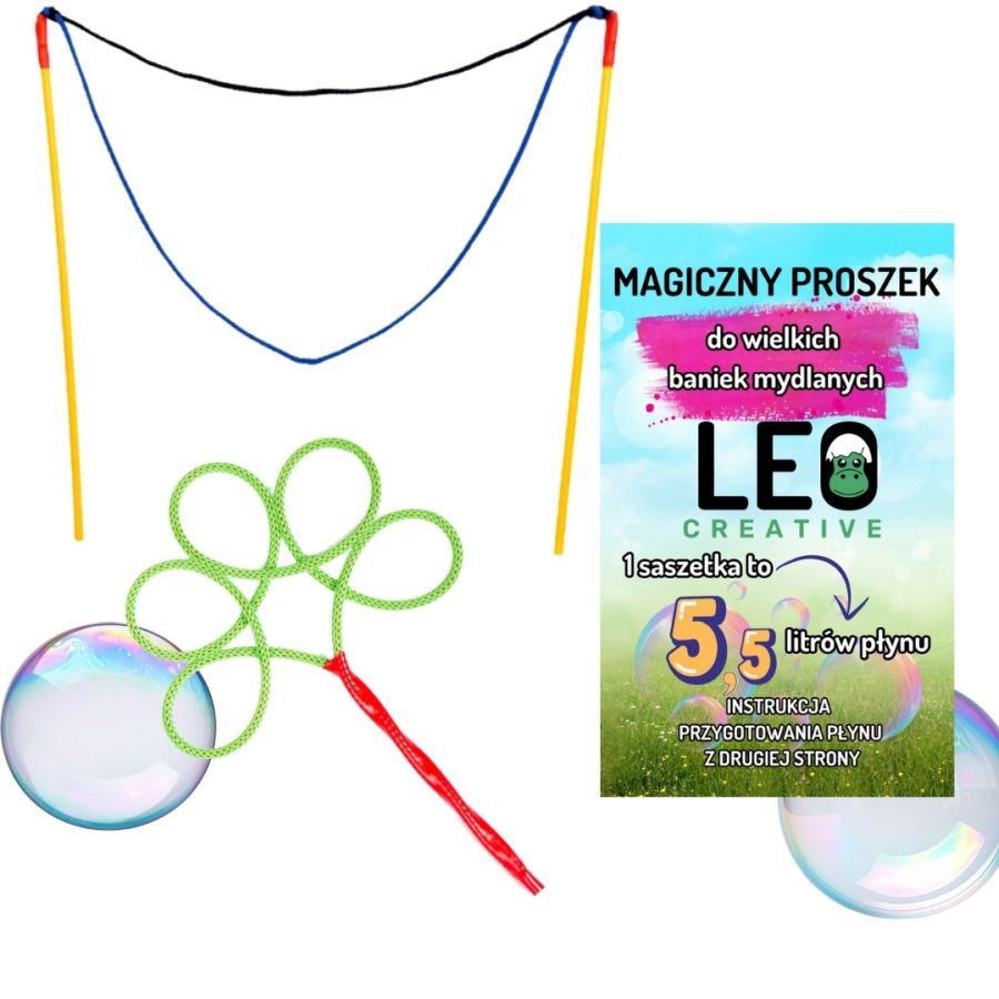 Proszek 5,5L+ obręcz drzewko + kijki duże bańki STANDARD