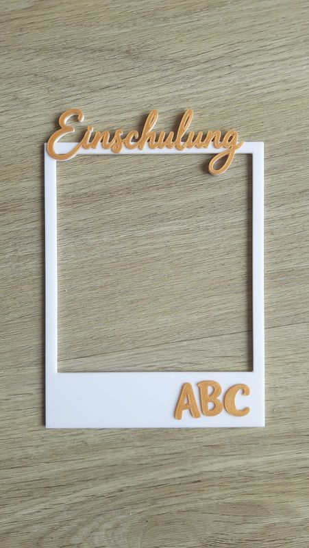 Bilderrahmen im Polaroid-Stil Einschulung