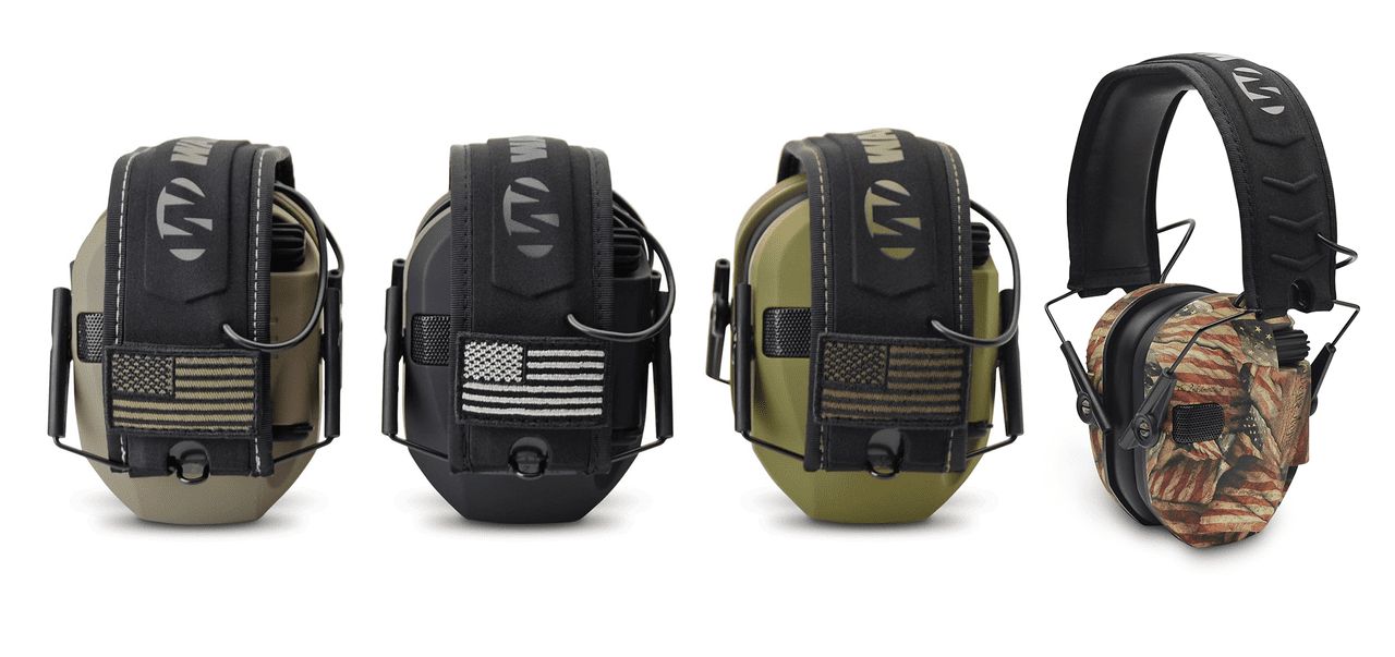 Walkers Electronic Razor Slim Patriot Electronic Muff OD green