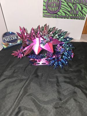Crystal dragon shelf with matching crystal dragon