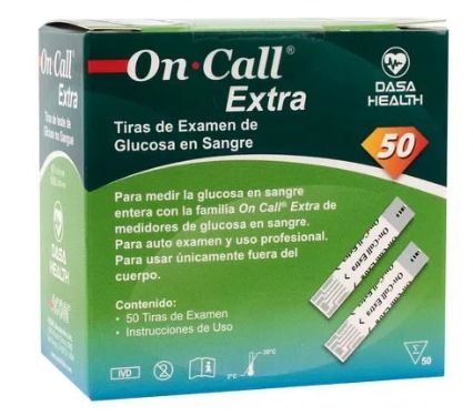 Tiras Reactivas para Medir Glucosa On Call