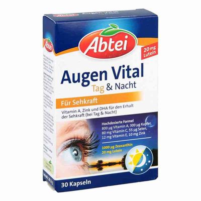 德國Abtei Augen Vital 日夜葉黃素護眼膠囊 30粒