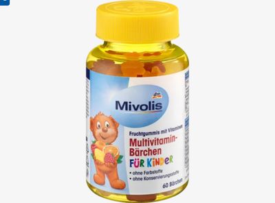 Mivolis 兒童多種維生素小熊水果軟糖，60 顆