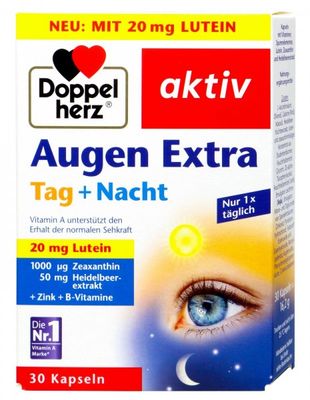 葉黃素Doppelherz Augen Extrakt Tag + Nacht, 30 er