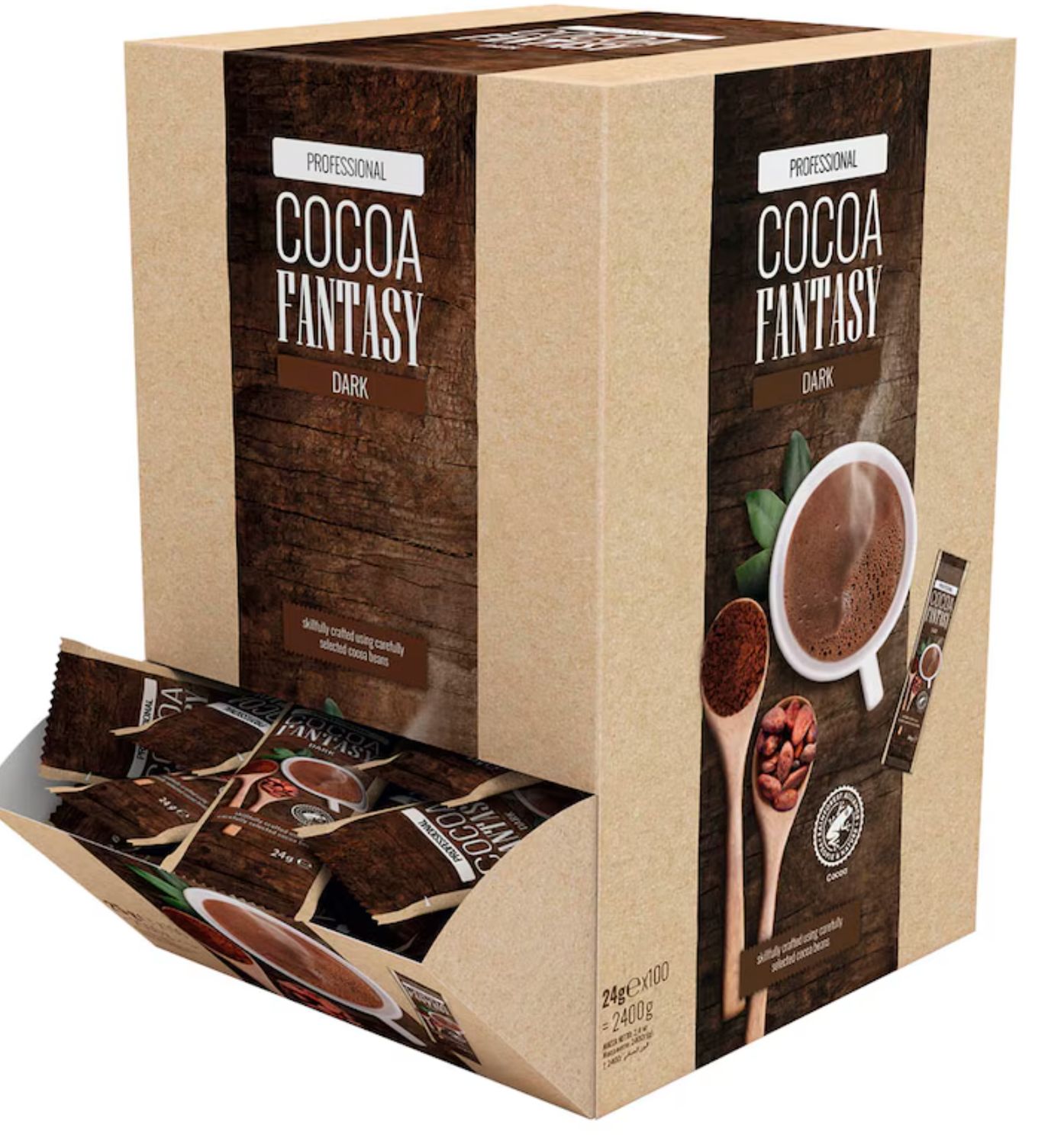 Cocoa Fantasy 可可幻想黑巧克力粉30%- 100 包 Good Kakao Dark Sticks, 24 g, 30% Kakaoanteil, 100 Stück