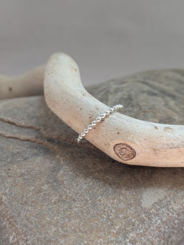 Beaded Bob Stacking Ring