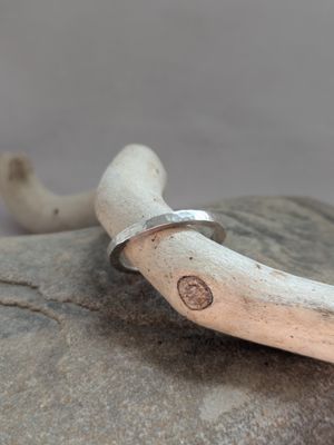Hammered Texture Stacking Ring