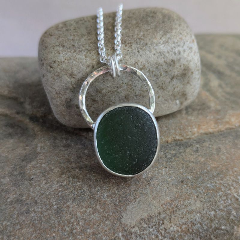 Sun &amp; Fell Sea Glass Pendant #3