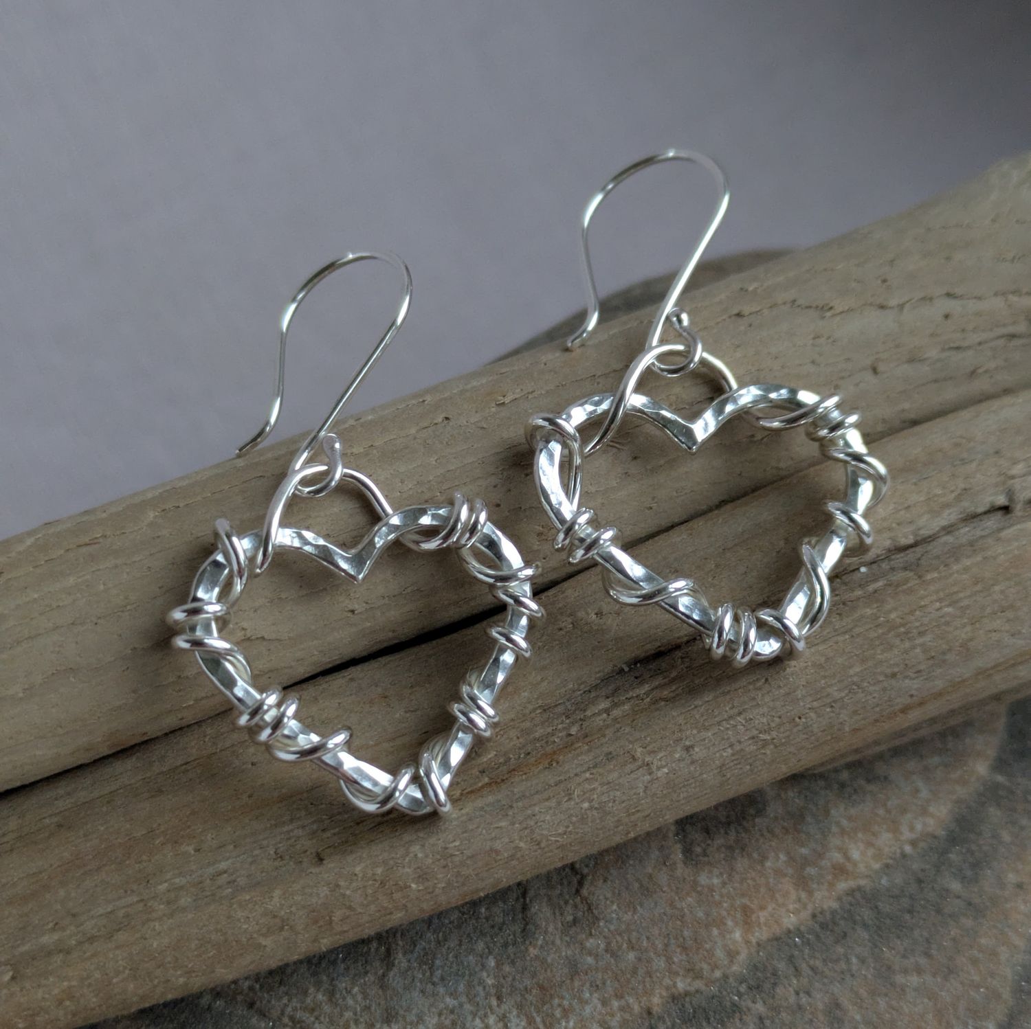 Tendril Heart Earrings