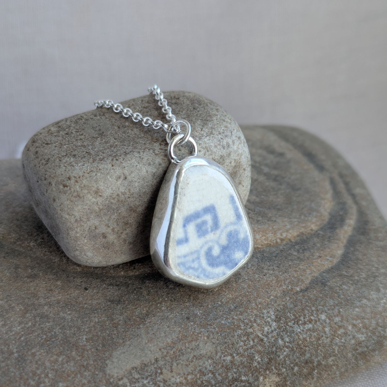 Sea Pottery Pendant #2