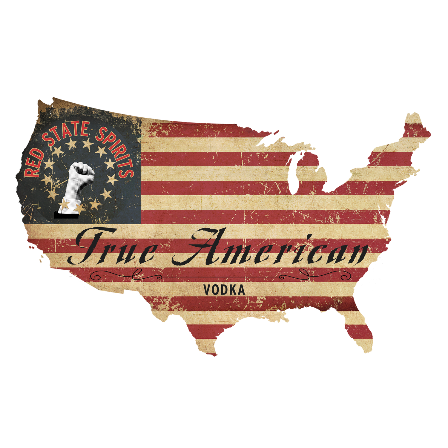 American Map Sticker