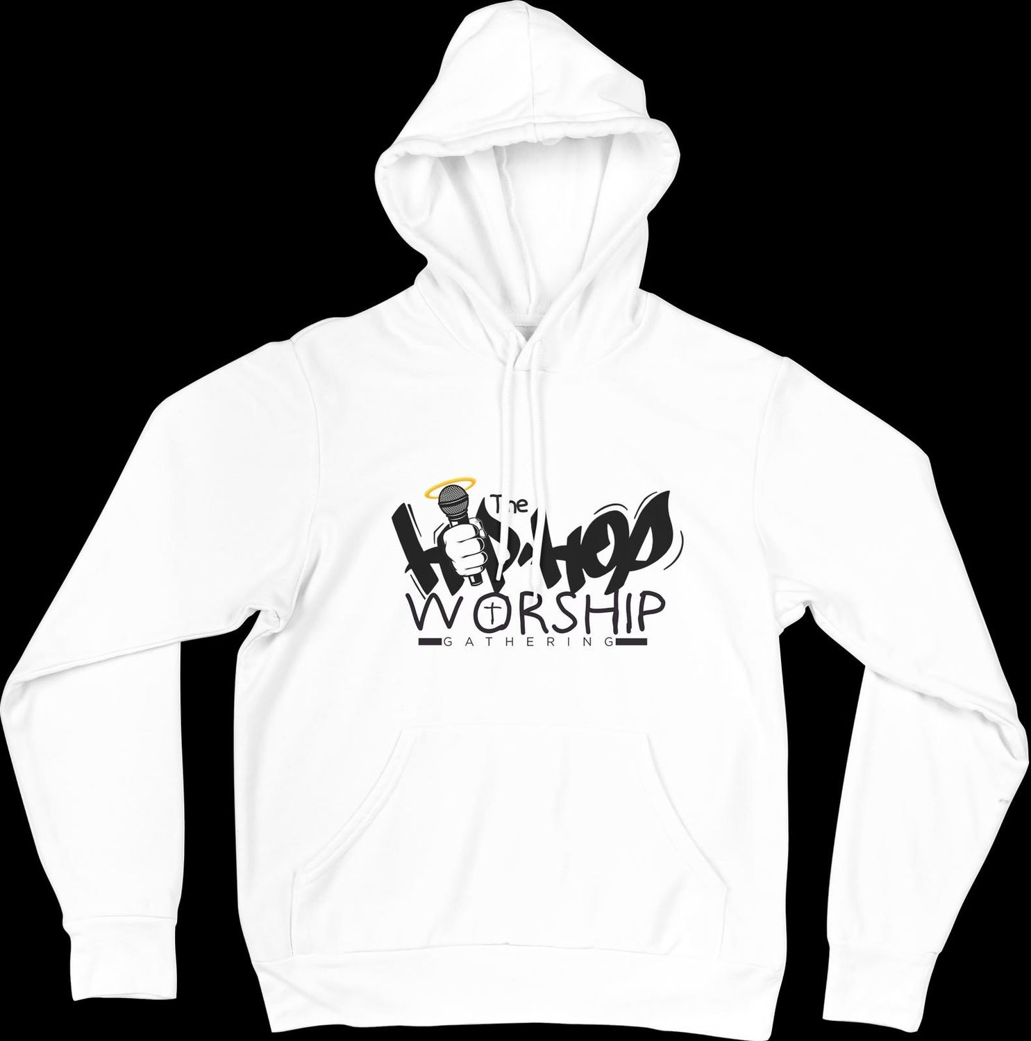 Hip Hop Worship Gathering Merch – White Signature Hoodie