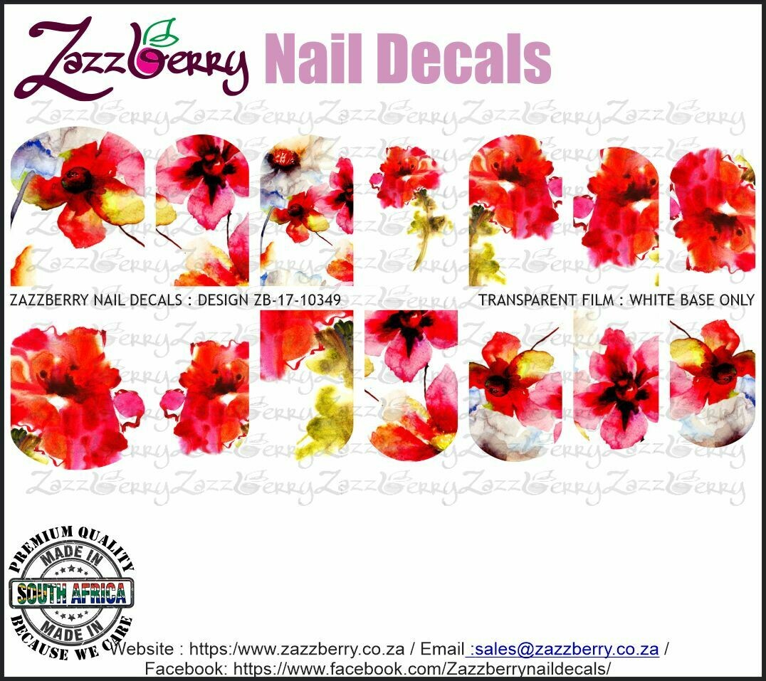 Flowers : Red Water Color Flowers : Red Water Color