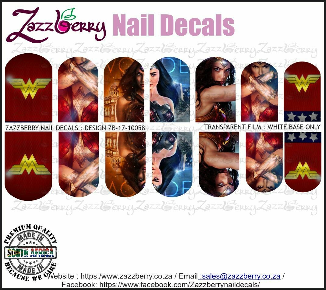 Wonder Woman Nail Decals