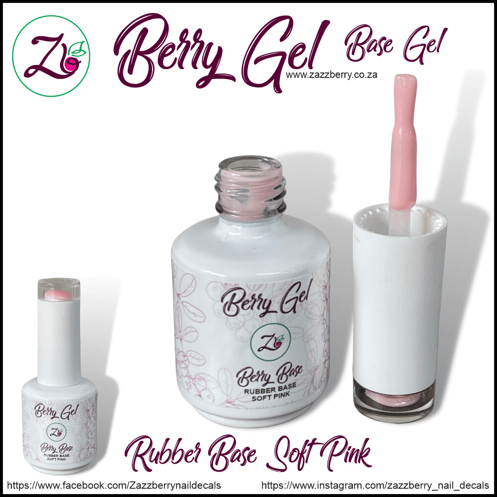 Rubber Base Gel - Soft Pink (15ml)