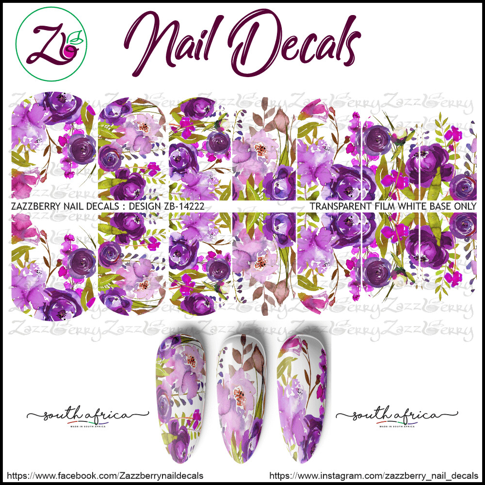 Purple Watercolor Florals