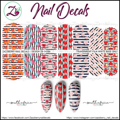 Valentine Hearts and Stripes