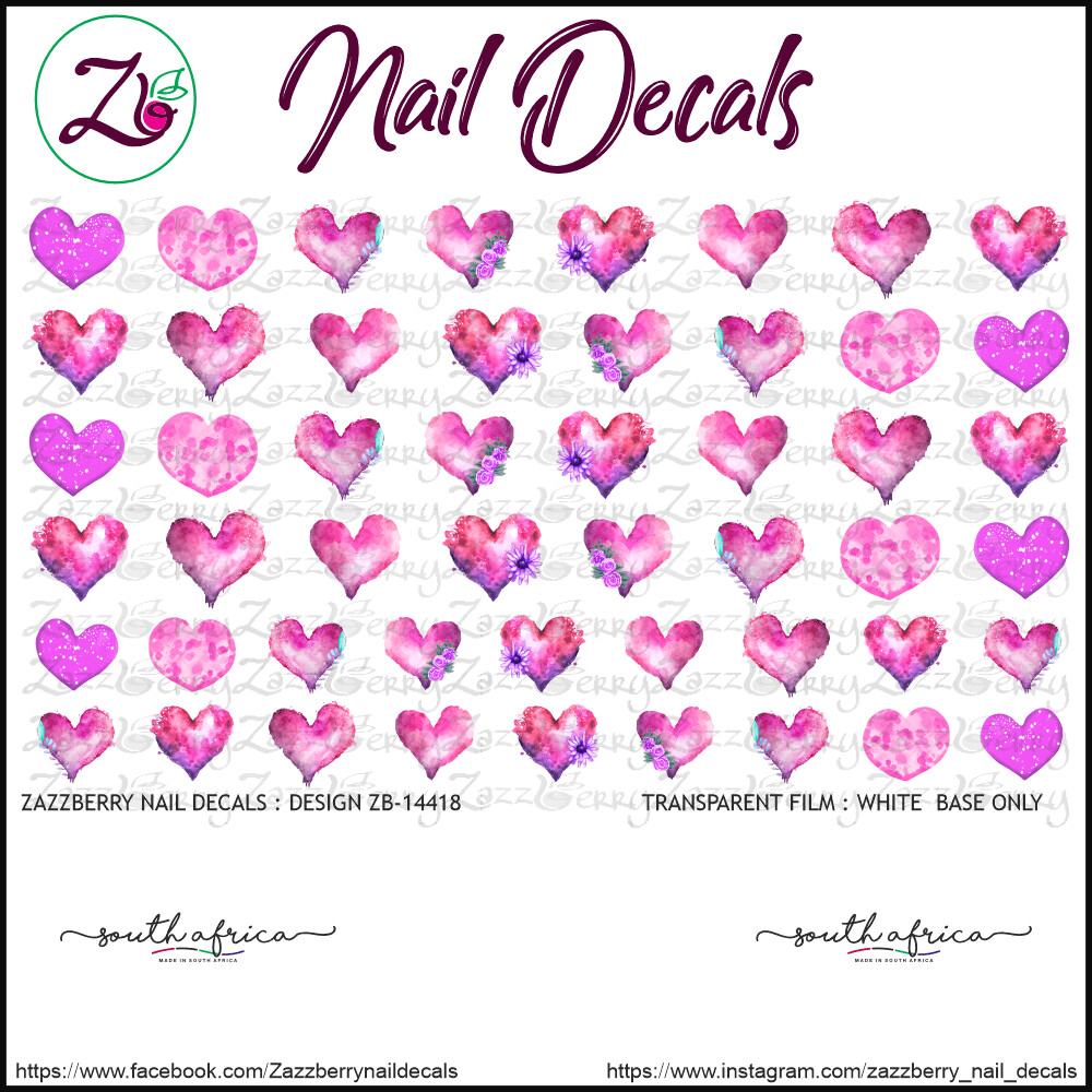 Aquarelle Hearts Singles