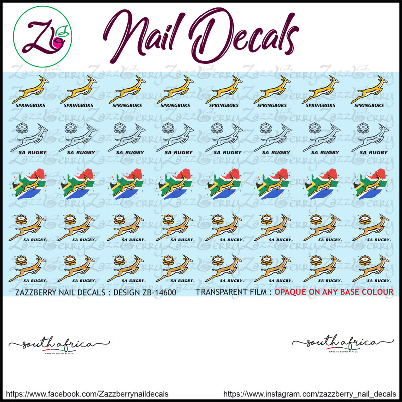 Rugby Pride Nail Decals / Nail Art / Nail Stickers