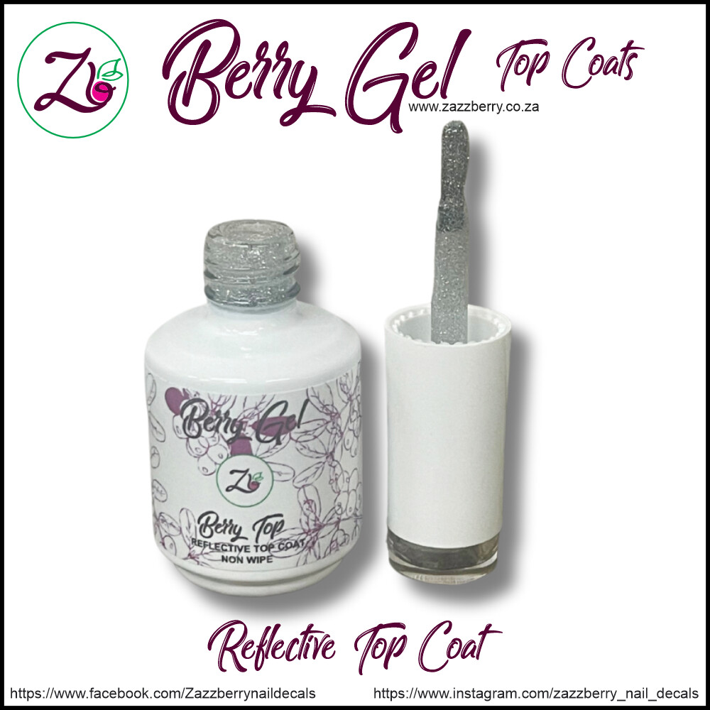 Reflective Top Coat (15ml) - Non Wipe Reflective Top Coat (15ml) - Non Wipe
