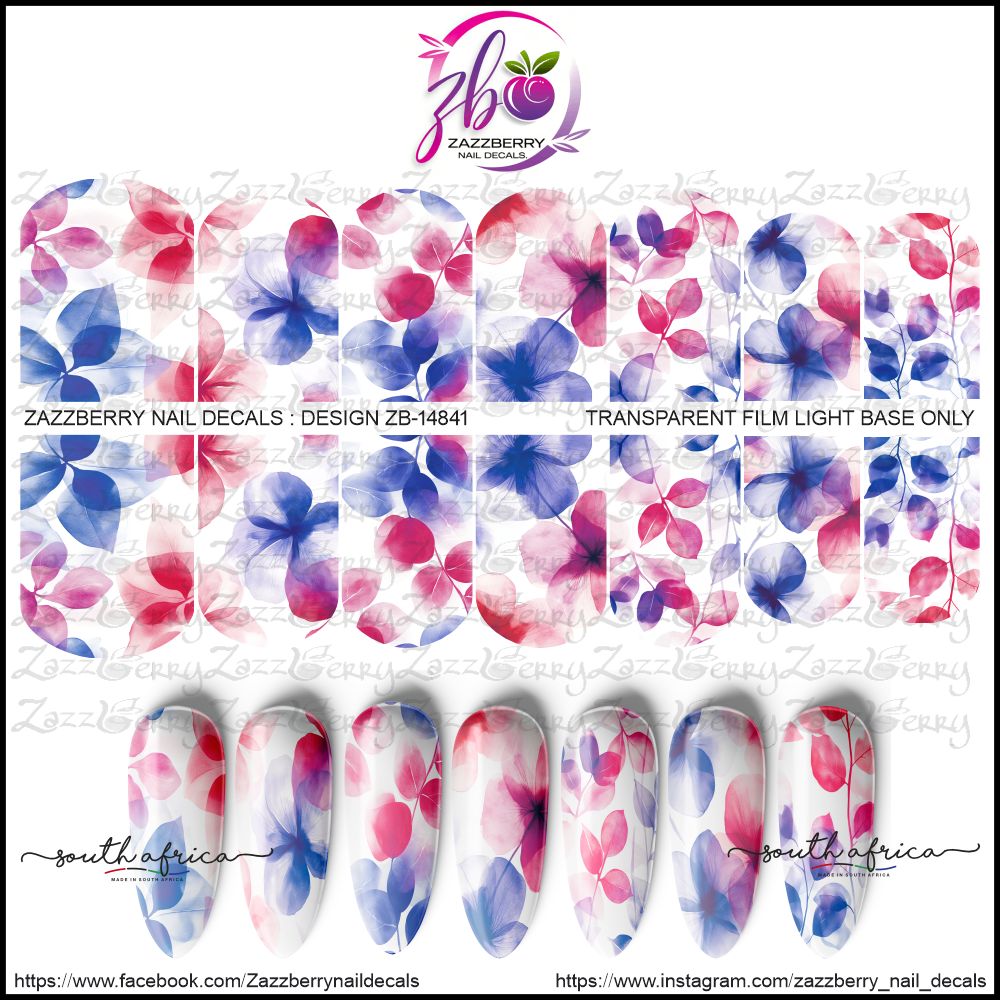 Pink and Blue Floral