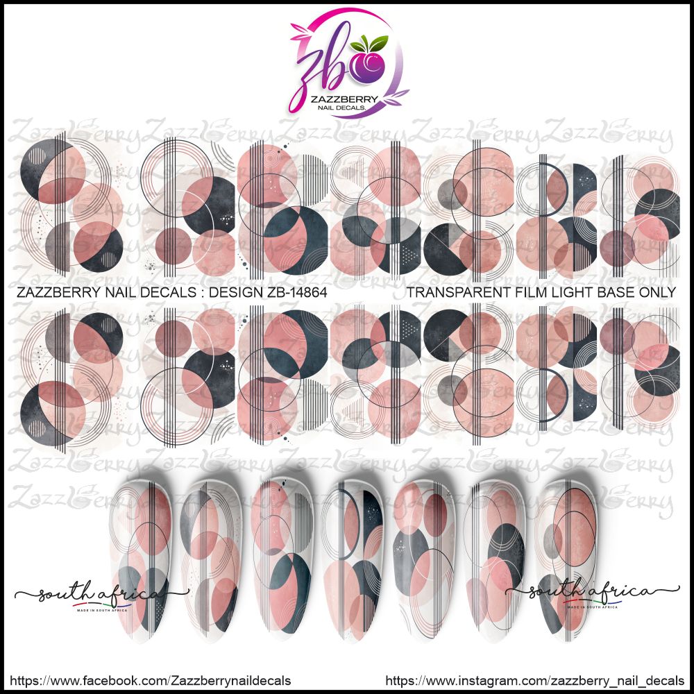 Blush &amp; Noir Abstract