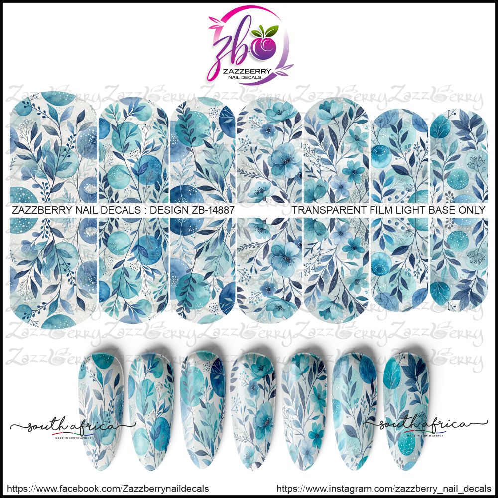 Blue Botanical Bliss