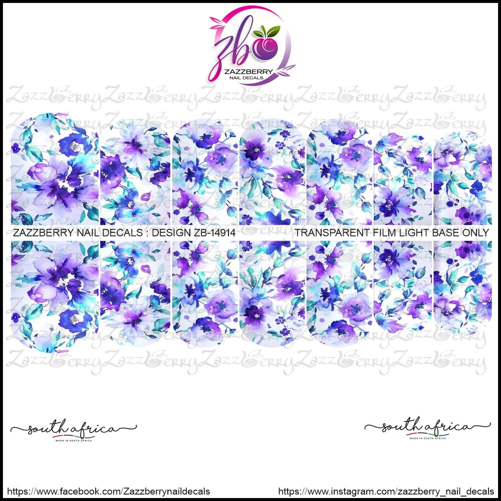 Watercolor Purple Floral