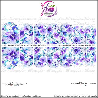 Watercolor Purple Floral