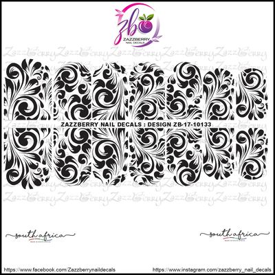 Elegant Black Baroque Filigree