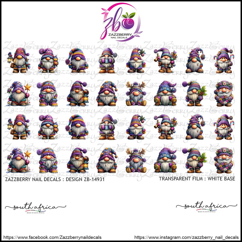 Whimsical Rainbow Christmas Gnomes