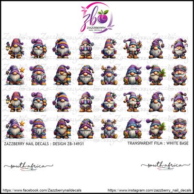 Whimsical Rainbow Christmas Gnomes