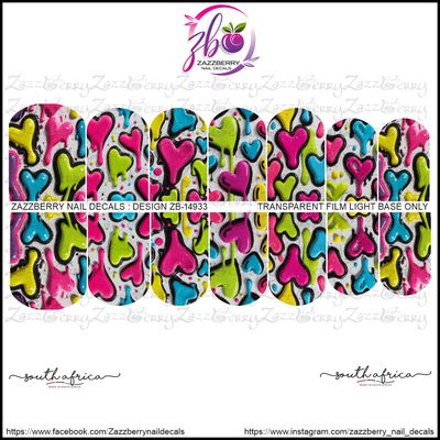 Neon Graffiti Heart Splashes