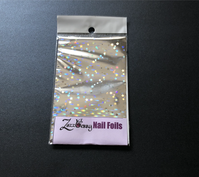 Silver Holographic Stars Foil