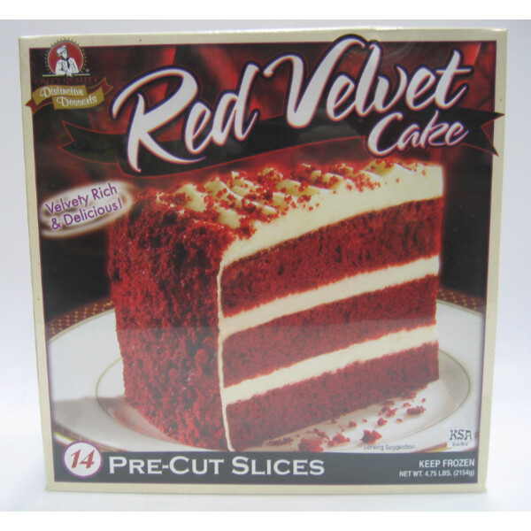 * Frozen Chef�s Quality Red Velvet Cake 14 Slices