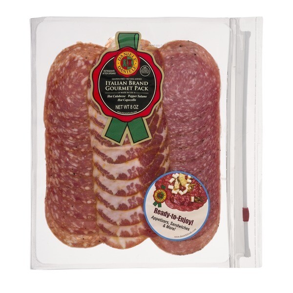 * Daniele Italian Hot Sliced Meats Calabrese, Salame & Capocollo 16 Ounces