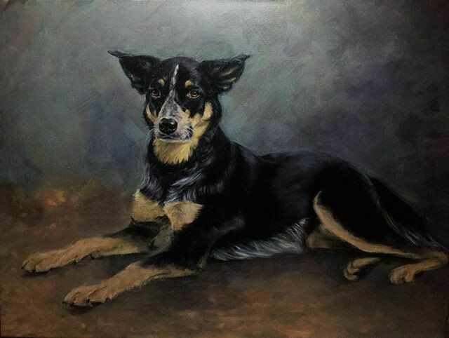 18x24inch - Pet Custom Oil Portrait Painting from