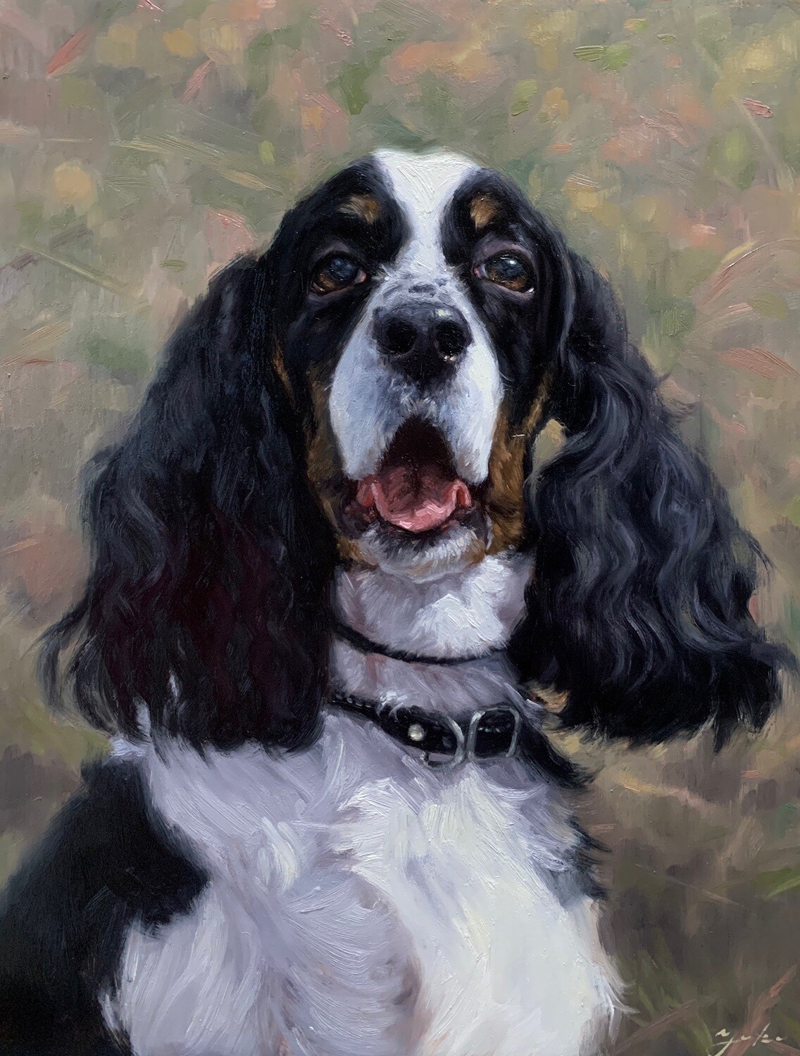 12x16 inch - Pet Custom Oil Portrait Painting from